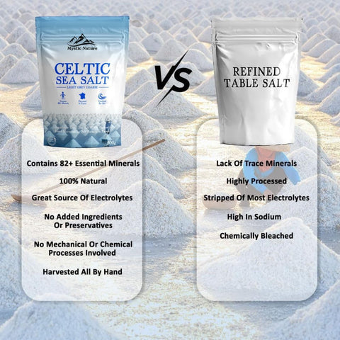 Mystic Nature Celtic Sea Salt - 100% Natural Unrefined, 500g - Image 6