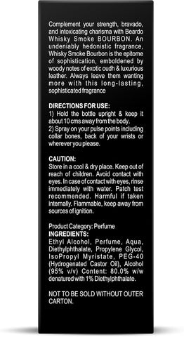 Beardo Bourbon Whisky Smoke Perfume - Woody, Leathery Scent - 50ml EDP - Image 8