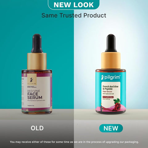 Pilgrim Red Vine Face Serum with Hyaluronic Acid & Peptides - 30ml - Image 2