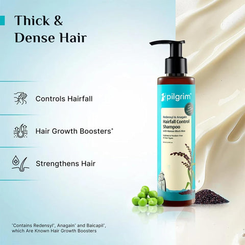 Pilgrim Hairfall Control Shampoo with Redensyl & Anagain, 200 ml - Image 4