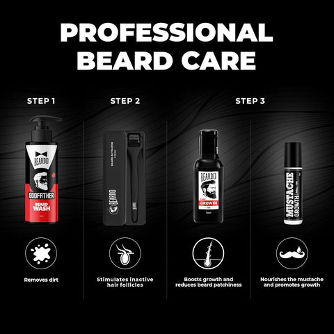 Beardo GodFather Beard Wash - Cleanser Gel for All Skin Types, 100ml - Image 5