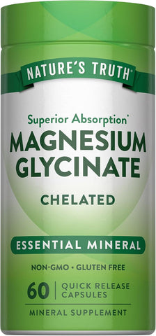 Nature's Truth Magnesium Glycinate - 60 Capsules