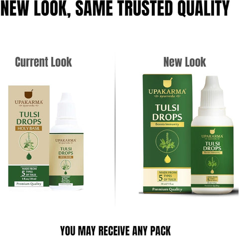 Upakarma Ayurveda Tulsi Drops - Herbal Immunity Booster, 30ml - Image 2