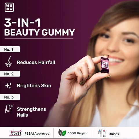 What's Up Wellness Beauty Gummies - Biotin & Superfoods Blend - 30 Gummies - Image 8