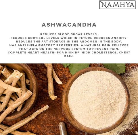 Namhya Ashwagandha Powder - Herbal Ayurvedic Adaptogen 100g - Image 4