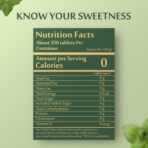 UPAKARMA Stevia Tablets 350 Count