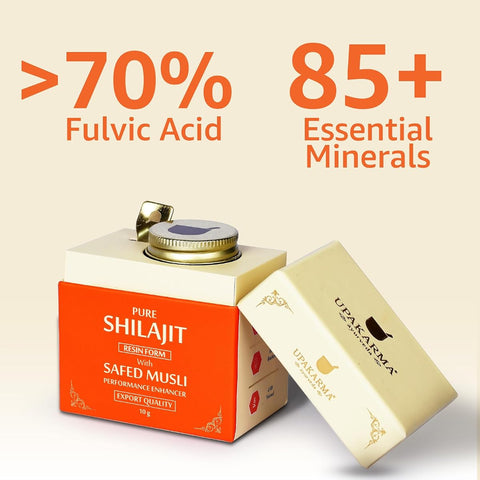 Upakarma Shilajit with Safed Musli Resin - Ayurvedic Supplement, 10g - Image 7