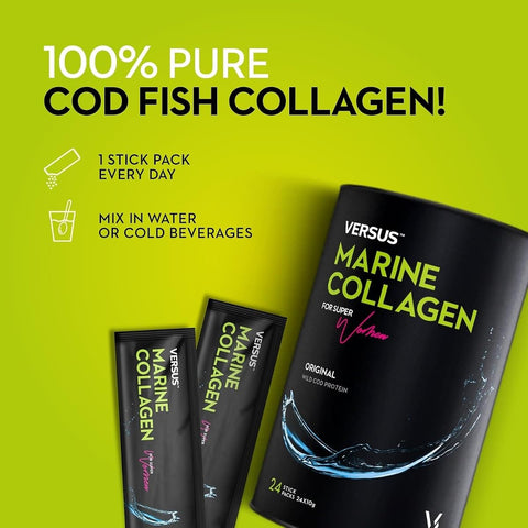 Vital Proteins Versus Marine Collagen Powder - Original Wild Cod Protein, 24 x 10g - Image 5