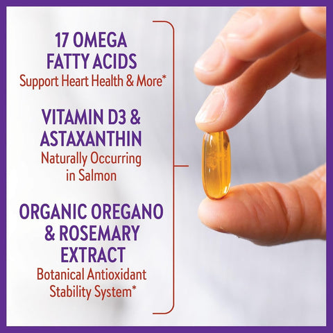 New Chapter Wholemega Whole Fish Oil 1000mg - 120 Softgels - Image 6