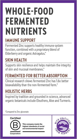 New Chapter Fermented Zinc Complex Capsules - Immune & Skin Support - 60 Count - Image 8