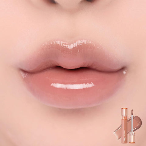 Rom&Nd Glasting Colour Gloss 02 Nutty Vague - High Shine Lip Gloss - Image 2