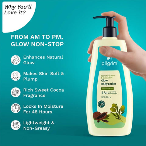 Pilgrim Spanish Squalane & Niacinamide Glow Body Lotion - 400ml - Image 4