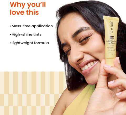 Foxtale SPF 30 Brightening Lip Balm with Peptides & Vitamin C - 12g - Image 6