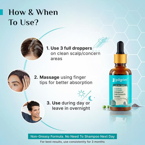 Pilgrim Hair Growth Serum with Redensyl, Anagain & Capilia - 30ml - Image 8