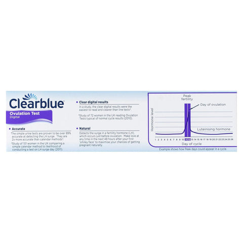 Clearblue Digital Ovulation Test Kit (OPK) - 1 Digital Holder, 10 Tests