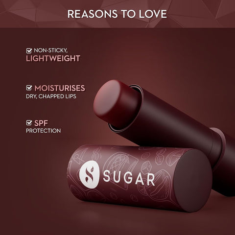 SUGAR Cosmetics Tipsy Lips Moisturising Balm - Vitamin E, Shea Butter & SPF - 4.5g - Irish Coffee - Image 2