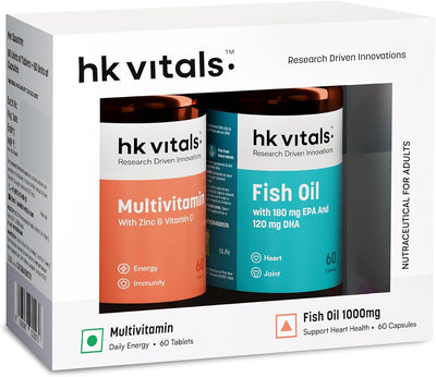 HK Vitals Fish Oil & Multivitamin Tablets Combo - 60 Each
