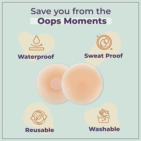 Sanfe Flix Reusable Silicone Nipple Cover - 4 Pieces | 10 Times Reusable