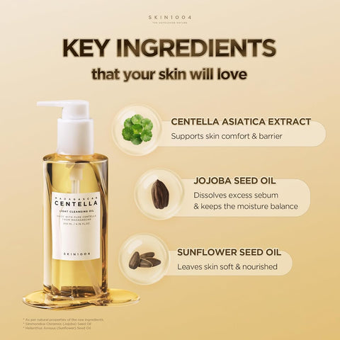SKIN1004 Madagascar Centella Light Cleansing Oil - Non-Irritating, Deep Cleansing - 200ml - Image 6