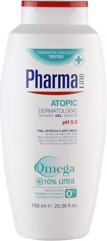 PharmaLine Atopic Dermatologic Shower Gel with Omega 3 & 6, 750ML