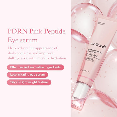 Medicube PDRN Pink Peptide Eye Serum - Niacinamide & Retinol 30ml - Image 2
