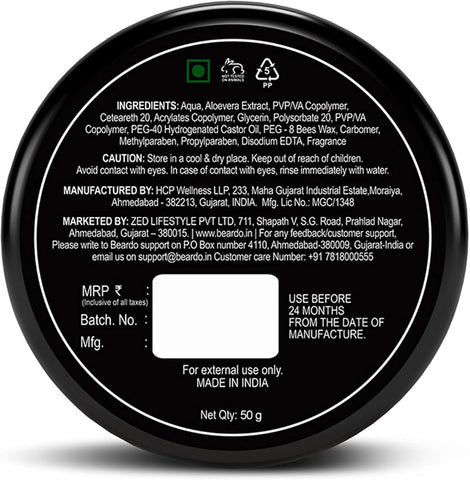 Beardo XXtra Strong Hold Hair Wax - Extra Stronghold Glossy Finish, 50g - Image 7