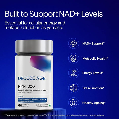 Decodeage Uthever NAD+ Capsules - 1000mg NMN, 60 Count - Image 4