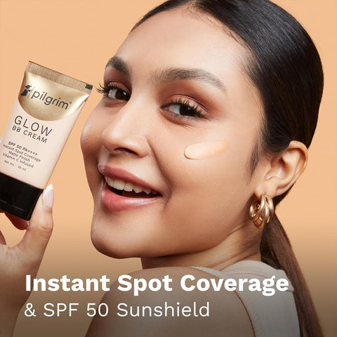 Pilgrim Honey Glow 3-In-1 BB Cream with SPF 50, Niacinamide & Vitamin C - 30g - Image 4