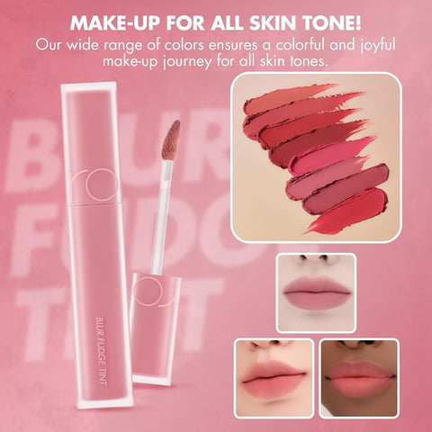 Rom&Nd Blur Fudge Tint 13 Cooling Up - Velvety Matte Lip Tint - Image 8