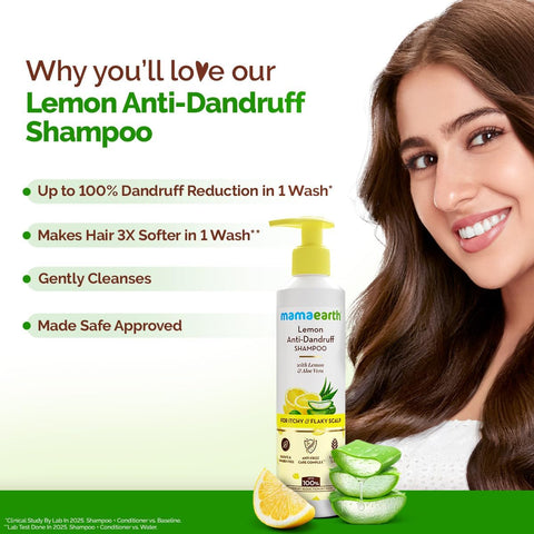 Mamaearth Lemon Anti-Dandruff Shampoo 250 ml