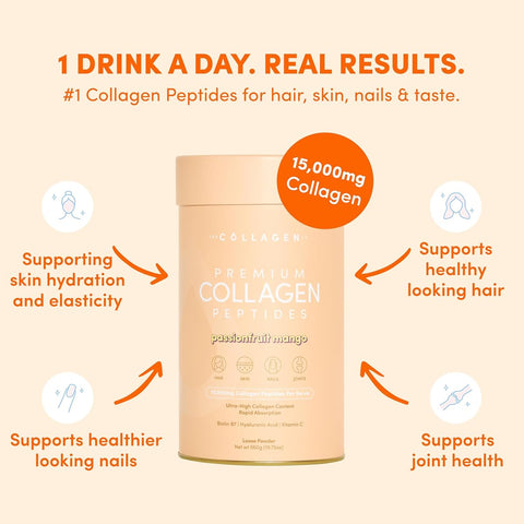 The Collagen Co Premium Collagen Peptides with Passionfruit Mango - 560g - Image 5