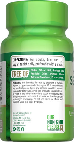 Nature's Truth Selenium 200mcg - 100 Tablets