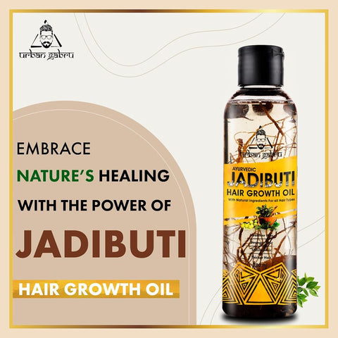 Urban Gabru Ayurvedic Jadibuti Hair Oil - Natural Herb Infused, 200ml - Image 7