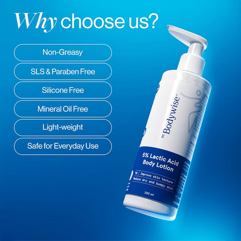 Be Bodywise AHA Body Lotion with 5% Lactic Acid, Aloe & Cica - 200ml - Image 8