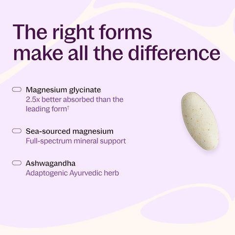 New Chapter Magnesium + Ashwagandha Supplement - 30 Capsules - Image 4