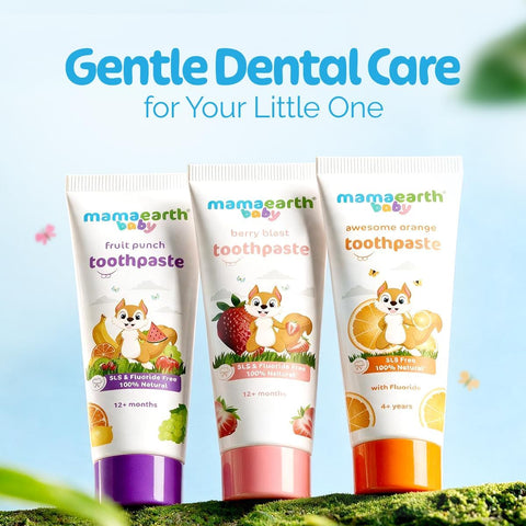 Mamaearth 100% Natural Kids Toothpaste - Berry Blast with Aloe Vera & Xylitol, 50g - Image 7
