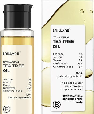 Brillaire Hair Treatment Oil 100 ml - 5% Tea Tree, Lemon & Neem