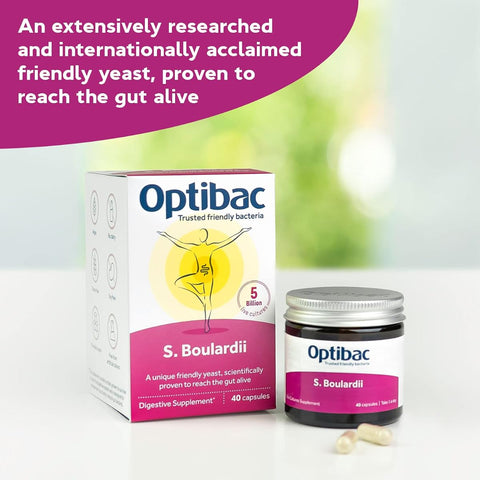 OptiBac Saccharomyces Boulardii Digestive Capsules - 16 Pack - Image 2