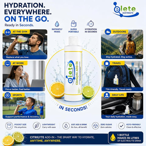 Elete Electrolyte Hydration Drops with CitriLyte - 240ml - Image 4