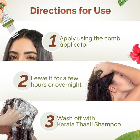 Mamaearth Kerala Thaali Hair Oil with Herbal Infusion - 150ml - Image 7