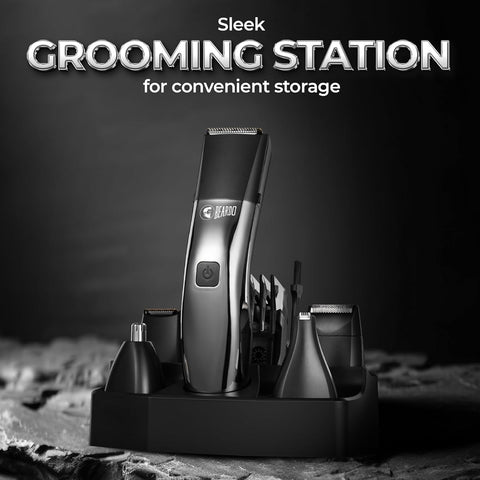 Beardo Chrome Beast Grooming Kit with 6 Attachments & 40 Settings - Image 8
