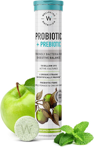 Wellbeing Nutrition Gut Health Effervescent Tablets with Apple Cider Vinegar & Probiotics - 36 Billion CFU - Image 3