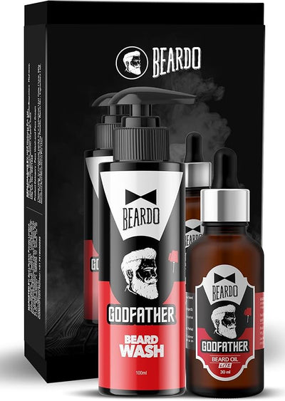 Beardo CB Godfather Beard Oil 30Ml And Beard Wash 100Ml V2