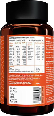 HK Vitals Multivitamin Tablets with Zinc, Vitamin C, D3 & Ginseng - 90 Pack - Image 7
