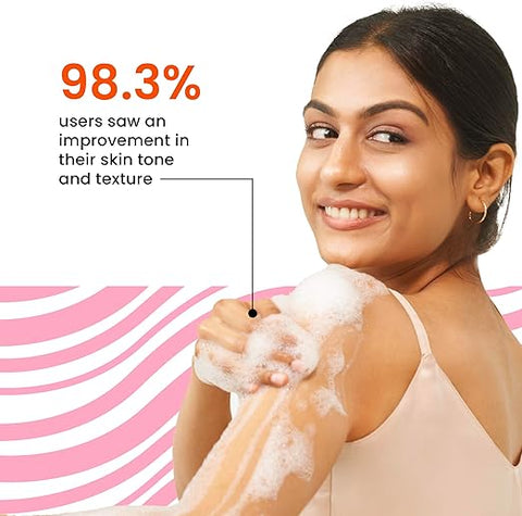 Foxtale Brightening Body Wash With Glycolic Acid & Niacinamide For Glowing Skin