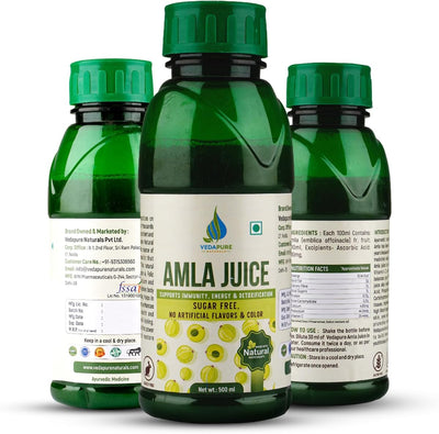 Vedapure Herbal Amla Juice - Natural Immune Booster, 500 ml