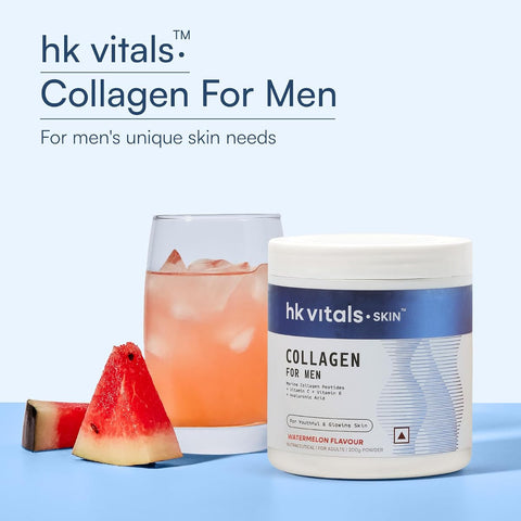 HK Vitals Skin Radiance Marine Collagen Powder for Men with Vitamin C - 200g - Image 2
