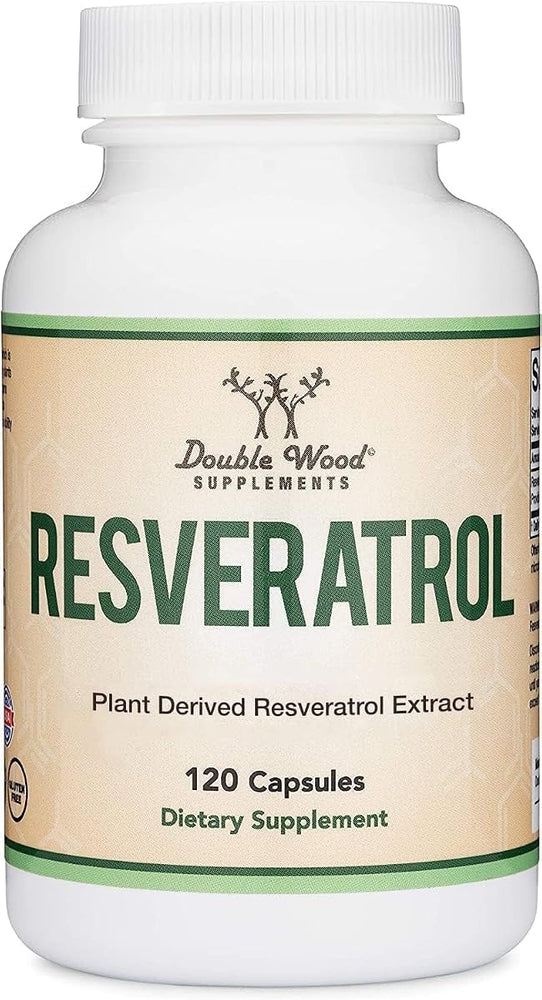 Doublewood Resveratrol Supplement - 500mg, 120 Vegan Capsules