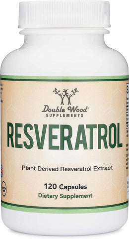 Doublewood Resveratrol Supplement - 500mg, 120 Vegan Capsules
