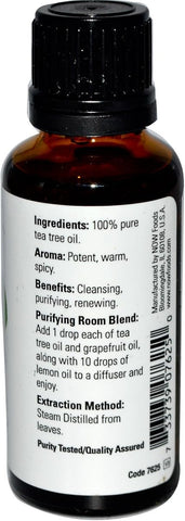 NOW Foods Tea Tree Oil - 100% Pure, Steam Distilled - 1 Oz